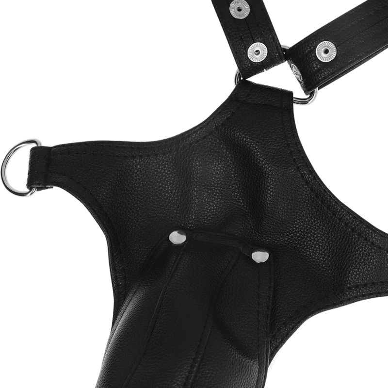 FETISH SUBMISSIVE ATTITUDE - HARNAIS JOCK STRAP EN CUIR ÉCOLOGIQUE POUR HOMMES – Image 5