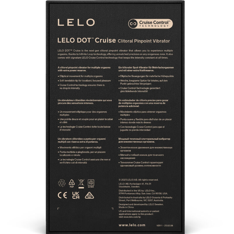 LELO - STIMULATEUR DE CLITORIS DOT CRUISE JAUNE – Image 7