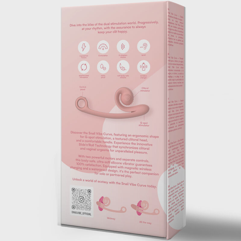 SNAIL VIBE - VIBRATEUR COURBE ORANGE – Image 5