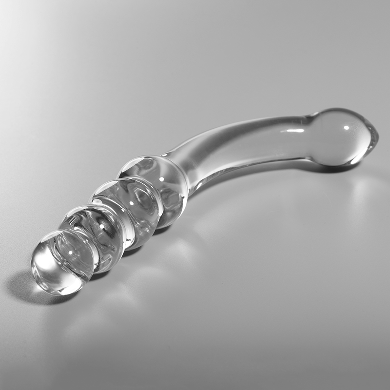 NEBULA SERIES BY IBIZA - MODÈLE 14 GODE EN VERRE BOROSILICATE CLAIR 18.5 CM -O- 3 CM – Image 2