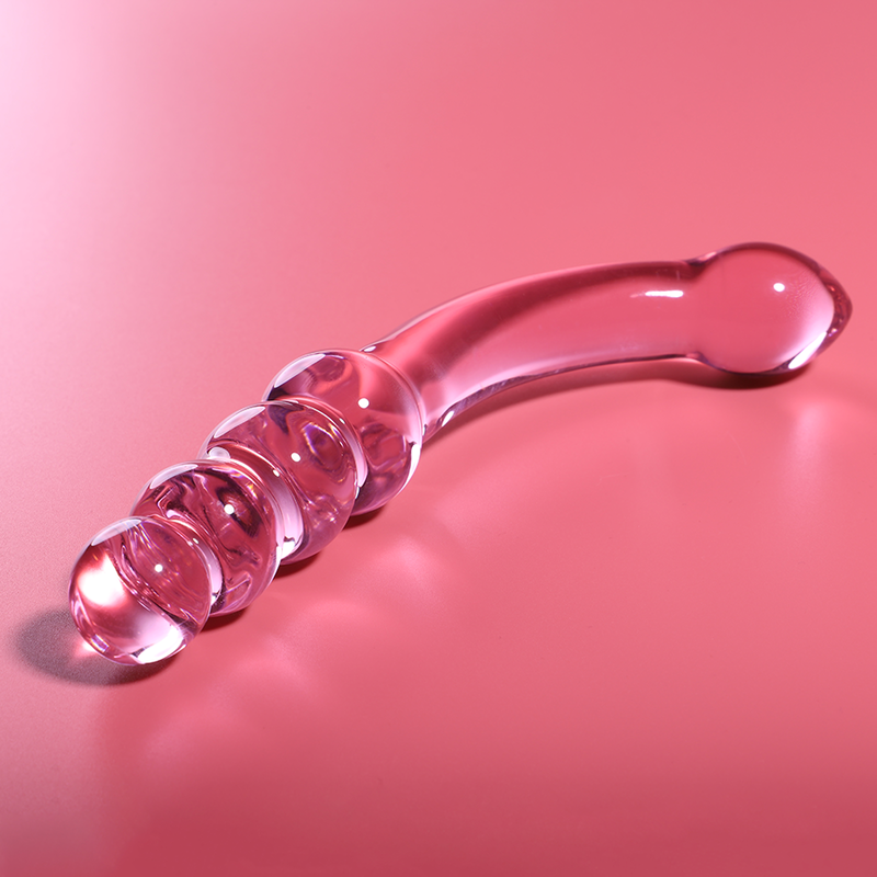 NEBULA SERIES BY IBIZA - MODÈLE 14 GODE EN VERRE BOROSILICATE ROSE 18.5 CM -O- 3 CM – Image 2
