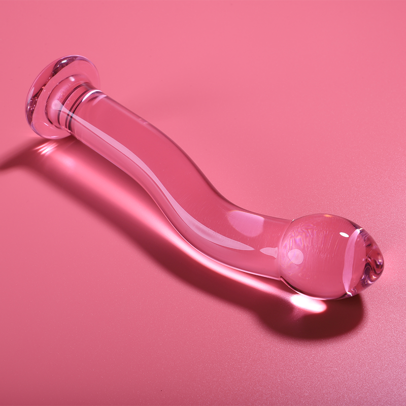 NEBULA SERIES BY IBIZA - MODÈLE 18 GODE EN VERRE BOROSILICATE ROSE 18.5 CM -O- 3.5 CM – Image 2