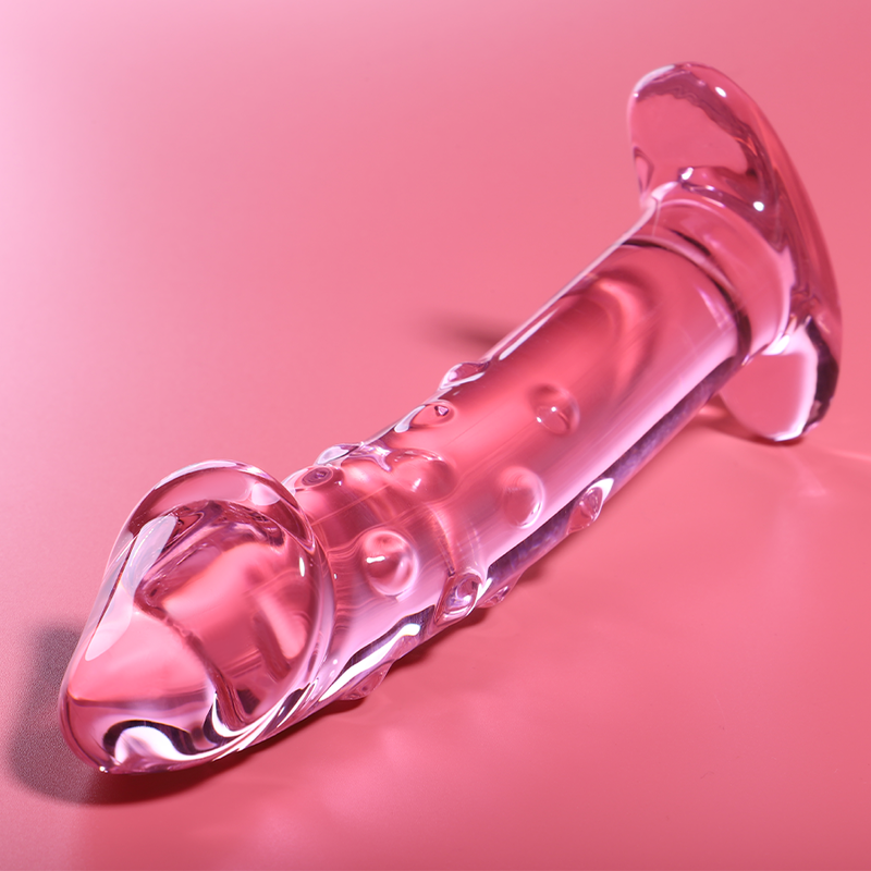 NEBULA SERIES BY IBIZA - MODÈLE 19 GODE EN VERRE BOROSILICATE ROSE 18.5 CM -O- 4 CM – Image 2