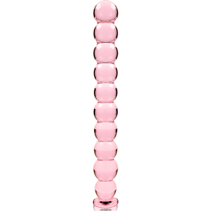 NEBULA SERIES BY IBIZA - MODÈLE 22 GODE EN VERRE BOROSILICATE ROSE 21.5 CM -O- 2.5 CM – Image 5