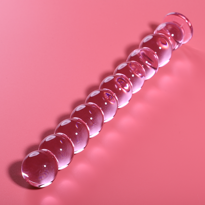 NEBULA SERIES BY IBIZA - MODÈLE 22 GODE EN VERRE BOROSILICATE ROSE 21.5 CM -O- 2.5 CM – Image 2