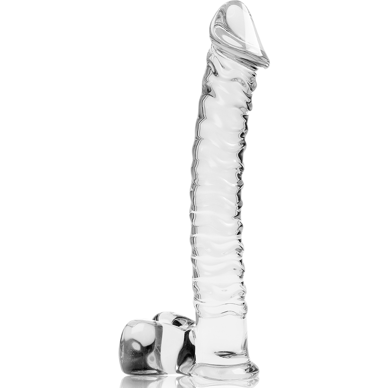 NEBULA SERIES BY IBIZA - MODÈLE 23 GODE EN VERRE BOROSILICATE CLAIR 21.5 CM -O- 4 CM – Image 5