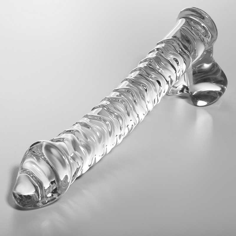 NEBULA SERIES BY IBIZA - MODÈLE 23 GODE EN VERRE BOROSILICATE CLAIR 21.5 CM -O- 4 CM – Image 2
