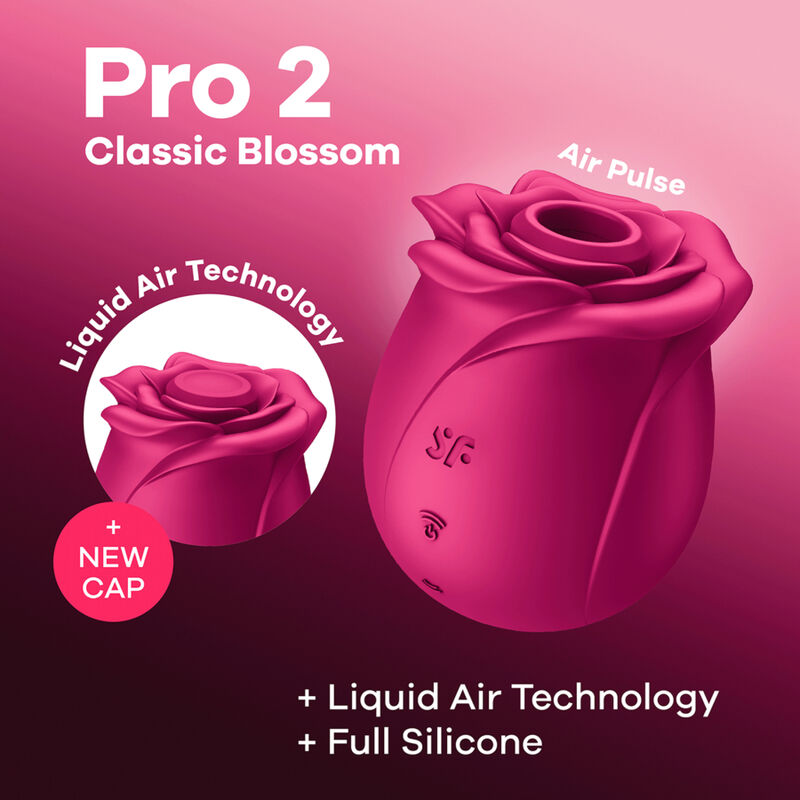 SATISFYER - AIR PULSE VIBRATEUR FLEUR CLASSIQUE PRO 2 – Image 8