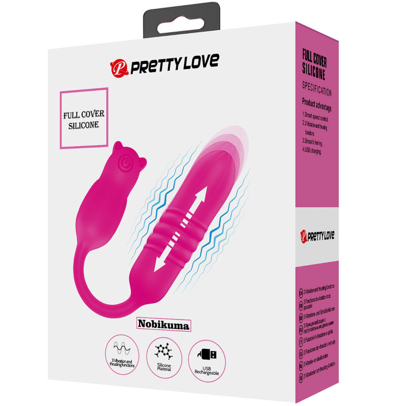 PRETTY LOVE - NOBIKUMA BALLE VIBRANTE EN SILICONE ROSE – Image 8