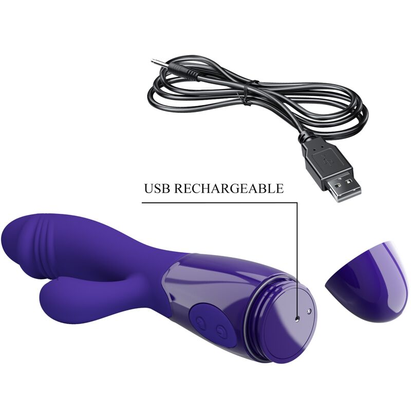 PRETTY LOVE - VIBRATEUR SNAPPY YOUTH & STIMULATEUR DE POINT G VIOLET – Image 5