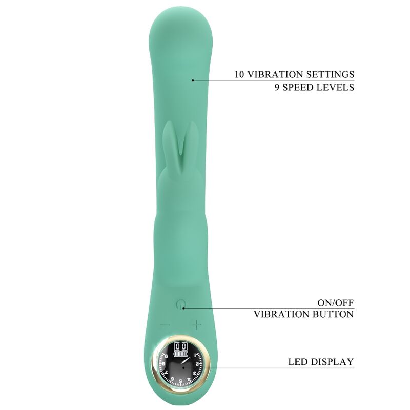 PRETTY LOVE - VIBRATEUR LAMAR LAPIN ET POINT G VERT – Image 8