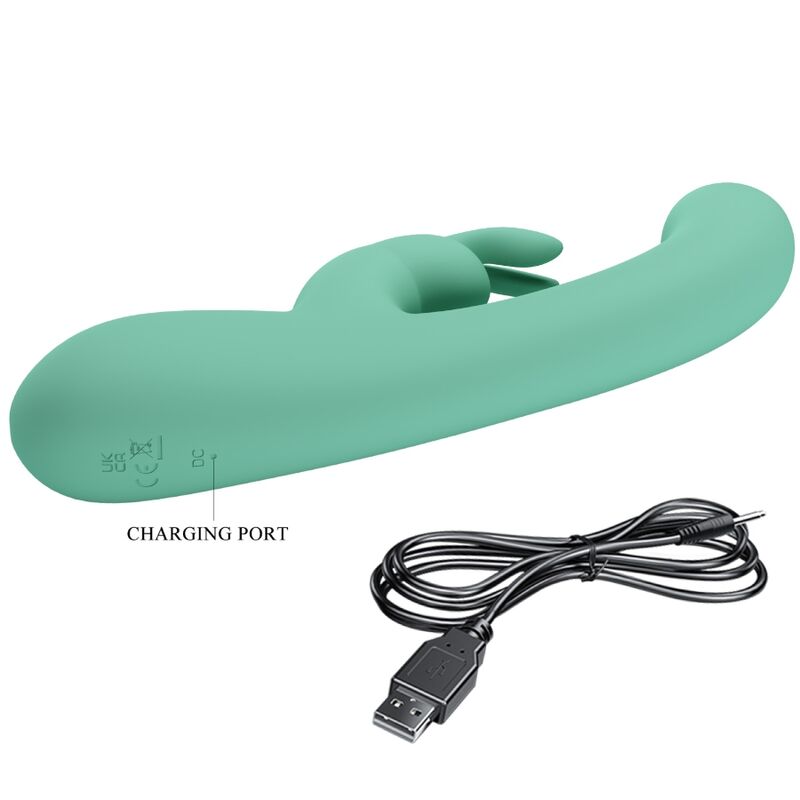 PRETTY LOVE - VIBRATEUR LAMAR LAPIN ET POINT G VERT – Image 7