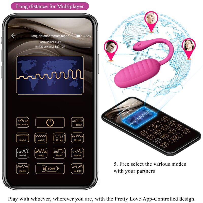 PRETTY LOVE - OEUF VIBRANT RECHARGEABLE CATALINA ROSE – Image 7