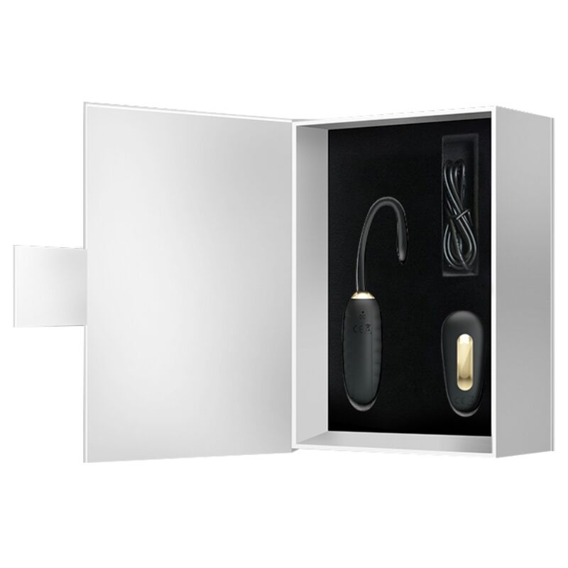 PRETTY LOVE - DOREEN OEUF VIBRANT RECHARGEABLE DE LUXE NOIR TÉLÉCOMMANDE – Image 11
