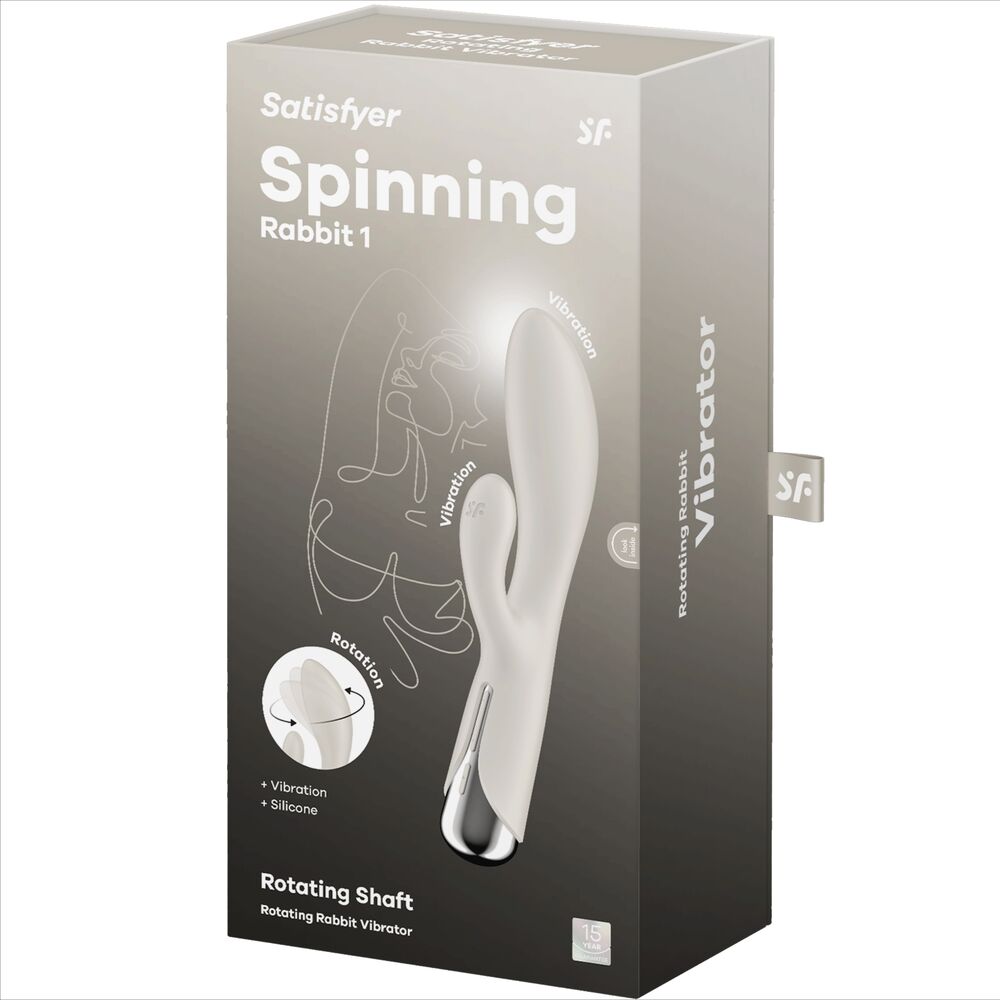 SATISFYER - SPINNING RABBIT 1 CLITORIS ET STIMULATION DU POINT G BEIGE – Image 7