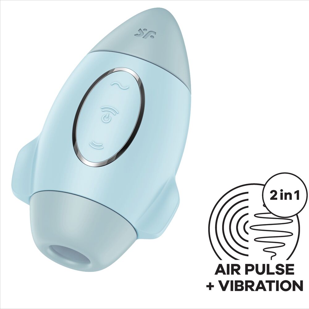 SATISFYER - MISSION CONTROL BLEU PETIT VIBRATEUR DOUBLE IMPULSION – Image 5