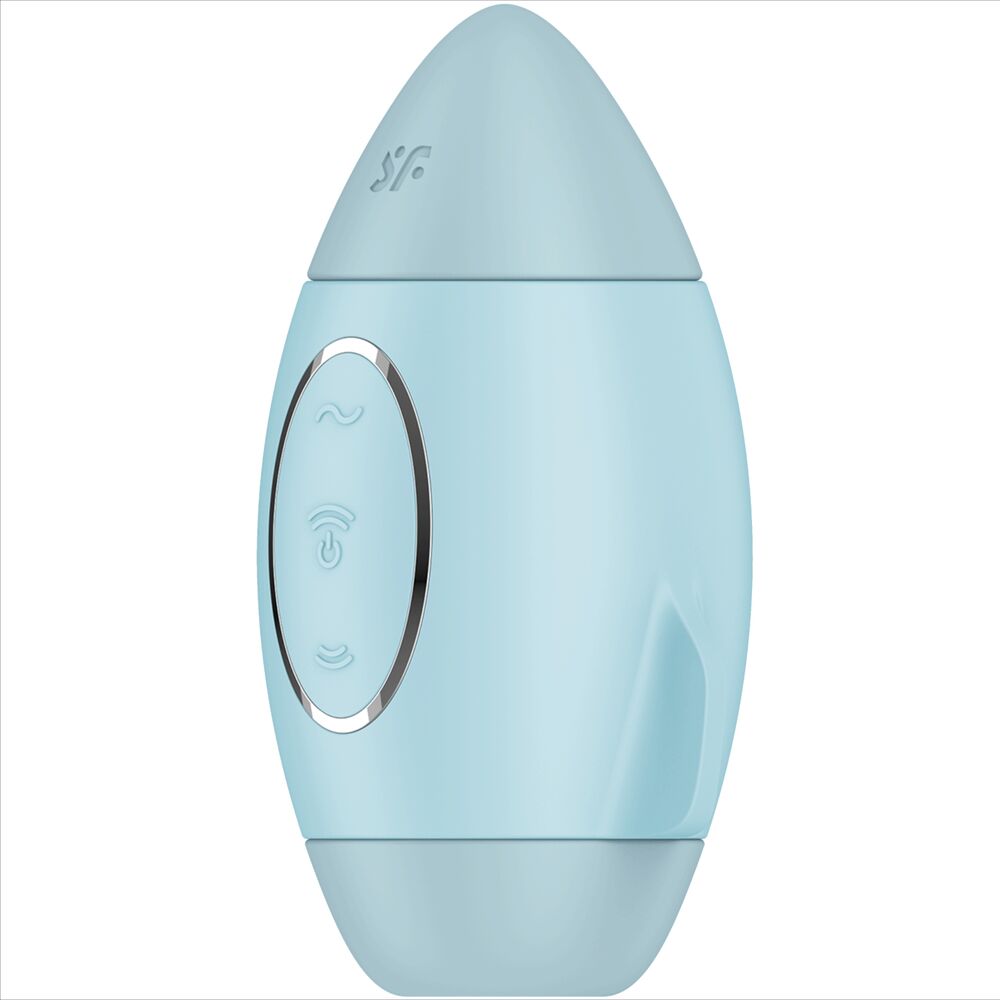 SATISFYER - MISSION CONTROL BLEU PETIT VIBRATEUR DOUBLE IMPULSION – Image 3