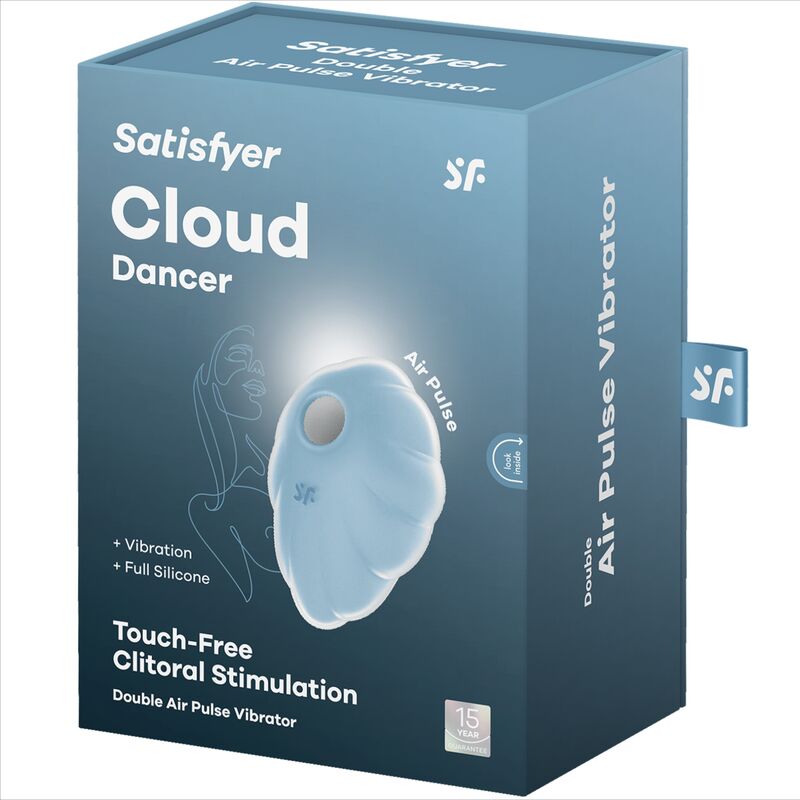 SATISFYER - VIBRATEUR CLOUD DANCER BLEU AIR PULSE – Image 6