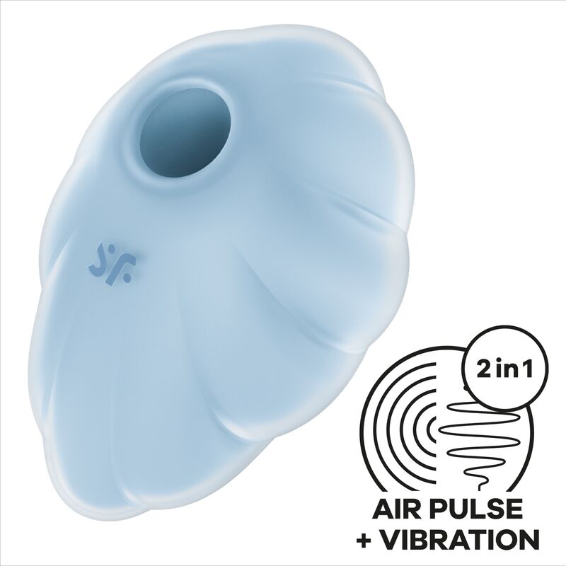 SATISFYER - VIBRATEUR CLOUD DANCER BLEU AIR PULSE – Image 3