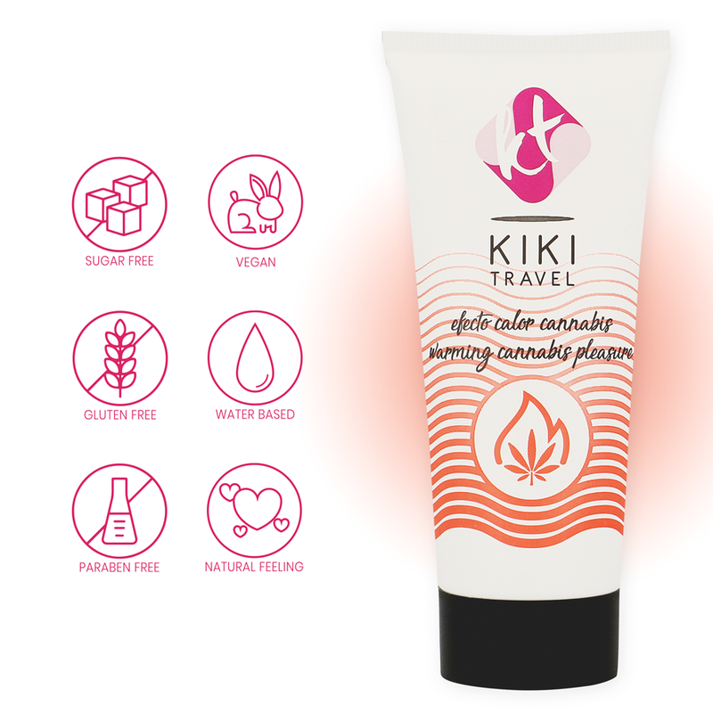 KIKÍ TRAVEL - CANNABIS LUBRIFIANT EFFET CHAUD 50 ML – Image 4