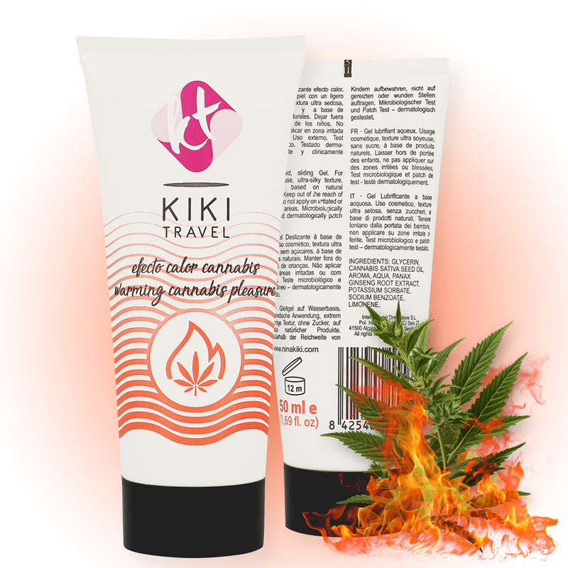 KIKÍ TRAVEL - CANNABIS LUBRIFIANT EFFET CHAUD 50 ML – Image 2