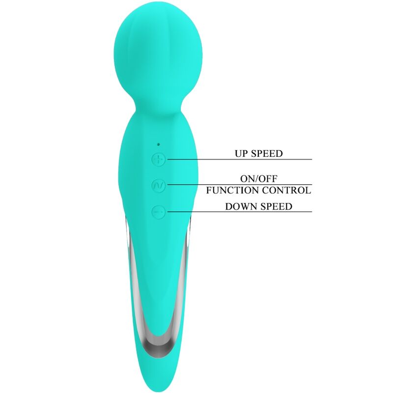 PRETTY LOVE - WALTER VIBRATEUR WAND AQUA VERT – Image 6
