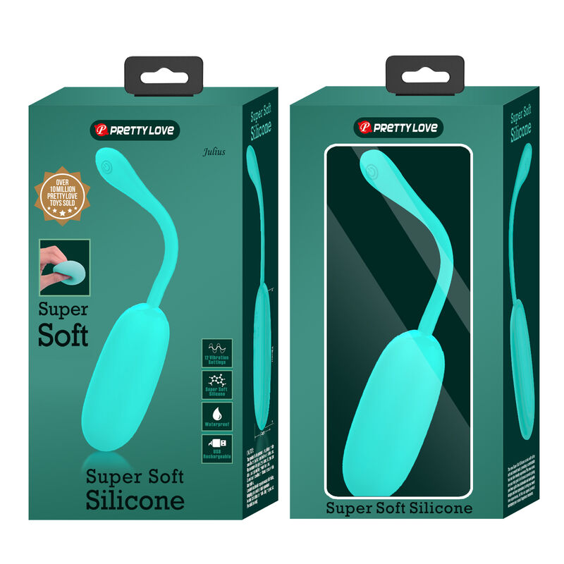 PRETTY LOVE - JULIUS OEUF VIBRANT IMPERMÉABLE-RECHARGEABLE AQUA VERT – Image 9
