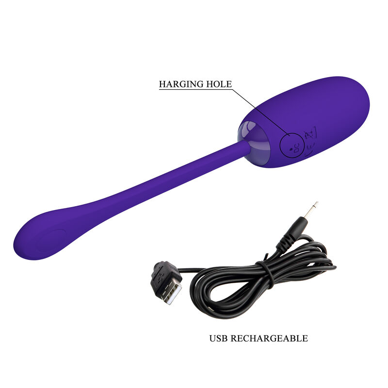PRETTY LOVE - OEUF VIBRANT JULIUS IMPERMÉABLE-RECHARGEABLE VIOLET – Image 8