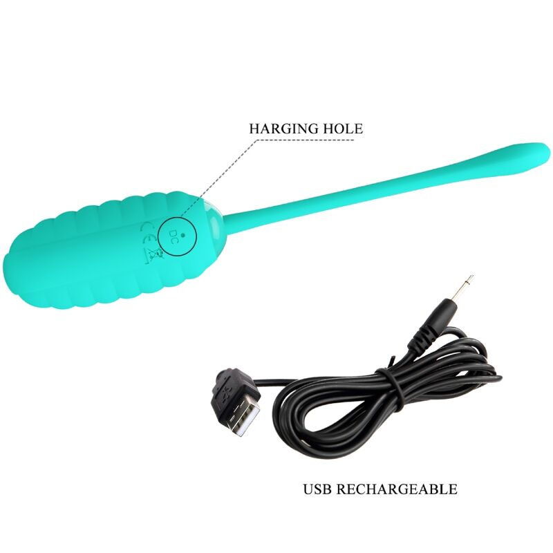 PRETTY LOVE - OEUF VIBRANT RECHARGEABLE KIRK AQUA VERT – Image 8