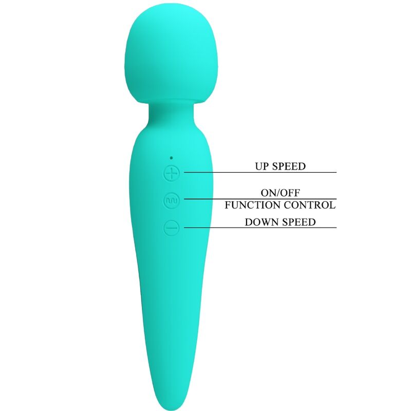 PRETTY LOVE - MASSEUR MEREDITH 12 MODES DE VIBRATION VERT AQUA – Image 7