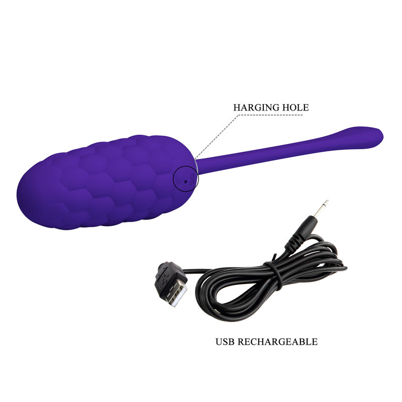 PRETTY LOVE - OEUF VIBRANT TEXTURE MARINE RECHARGEABLE VIOLET – Image 8