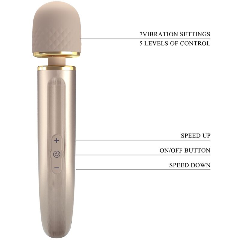 PRETTY LOVE - MASSEUR 7 MODES DE VIBRATION CHAMPAGNE – Image 8