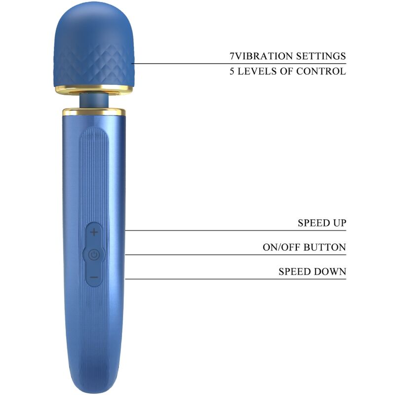 PRETTY LOVE - MASSEUR 7 MODES DE VIBRATION BLEU – Image 8