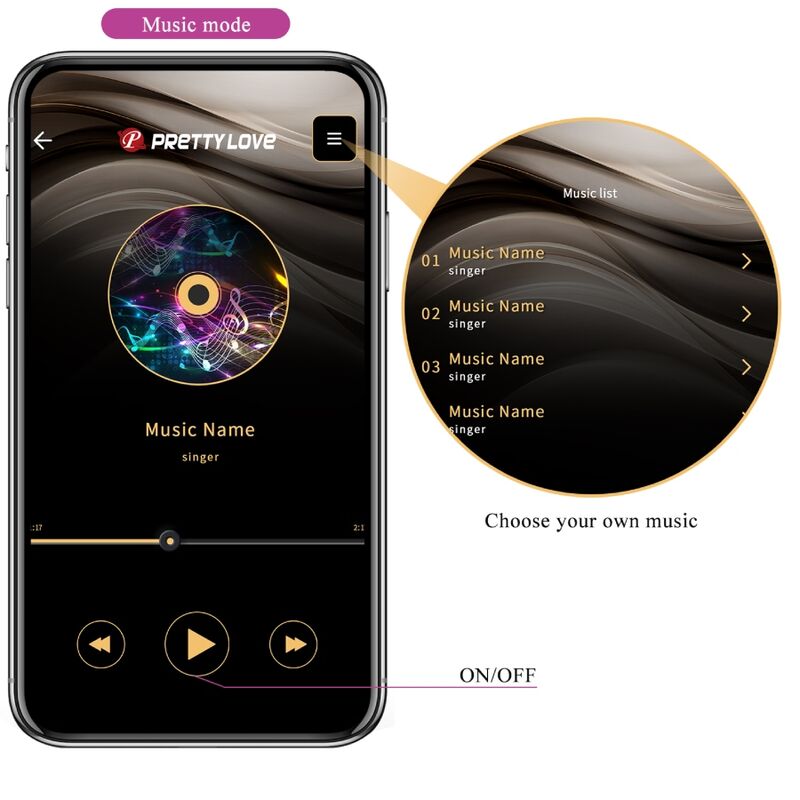 PRETTY LOVE - TÉLÉCOMMANDE CATALINA VIBRATOR APP VIOLET – Image 16