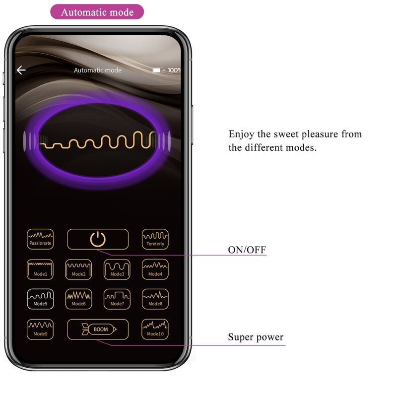 PRETTY LOVE - TÉLÉCOMMANDE CATALINA VIBRATOR APP VIOLET – Image 17