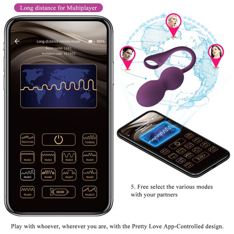 PRETTY LOVE - ELVIRA KEGEL BALLS APP TÉLÉCOMMANDE VIOLET – Image 15