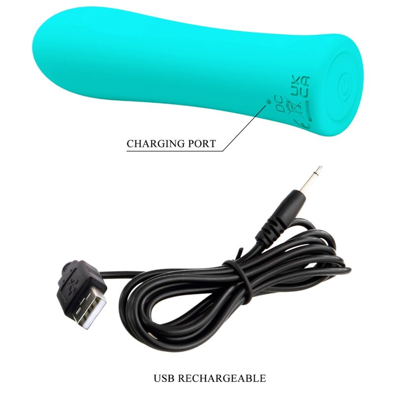 PRETTY LOVE - VIBRATEUR SUPER PUISSANT ALFREDA VERT EAU – Image 7