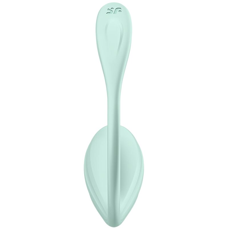 SATISFYER - APPLICATION GRATUITE STIMULATEUR DE POINT G PÉTALE LISSE VERT D'EAU – Image 4