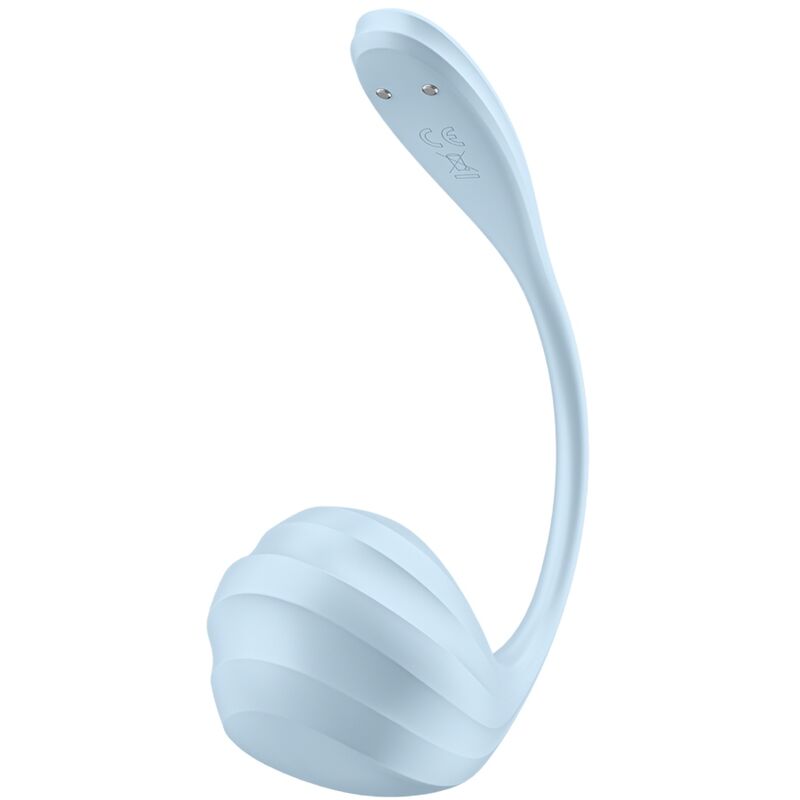 SATISFYER - APPLICATION GRATUITE STIMULATEUR DE POINT G PÉTALE LISSE BLEU CIEL – Image 3