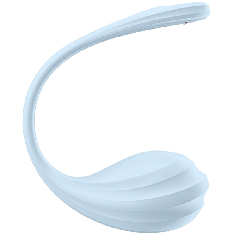 SATISFYER - APPLICATION GRATUITE STIMULATEUR DE POINT G PÉTALE LISSE BLEU CIEL – Image 5