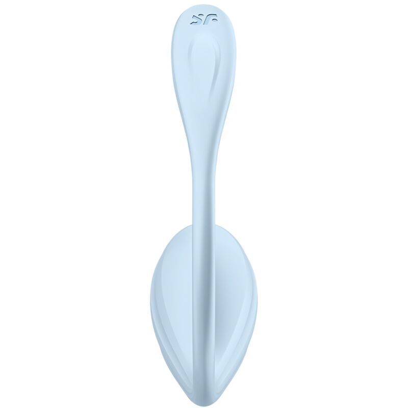 SATISFYER - APPLICATION GRATUITE STIMULATEUR DE POINT G PÉTALE LISSE BLEU CIEL – Image 4