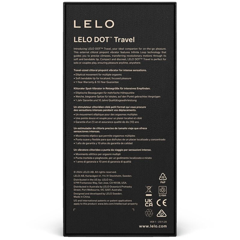 LELO - DOT TRAVEL STIMULATEUR DE CLITORIS ROSE – Image 3