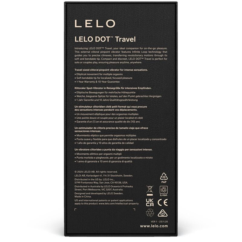 LELO - DOT TRAVEL STIMULATEUR DE CLITORIS VIOLET – Image 3