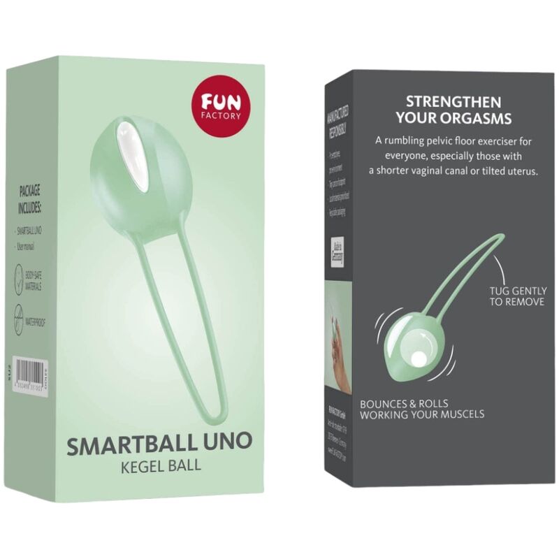 FUN FACTORY - SMARTBALL UNO BALLE PELVIENNE BLANCHE / VERT PISTACHE – Image 4