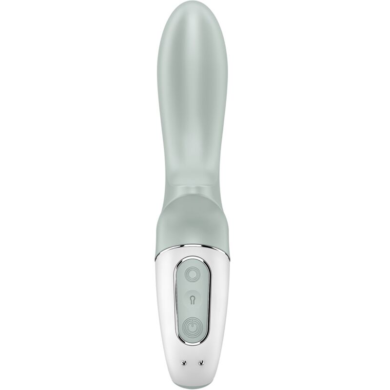 SATISFYER - AIR PUMP BOOTY 3 VIBRATEUR ANAL GONFLABLE GRIS VERT – Image 5