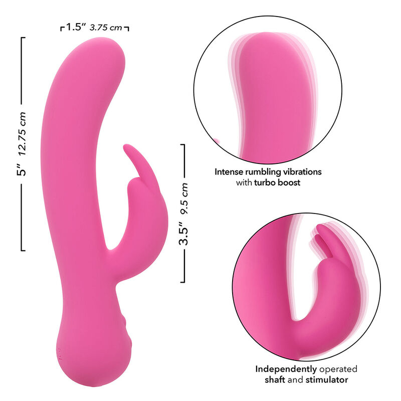 CALEXOTICS - FIRST TIME VIBRATEUR LAPIN RECHARGEABLE ROSE – Image 7