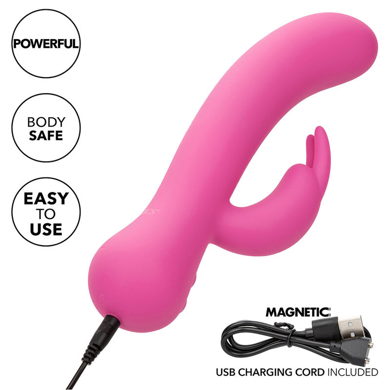 CALEXOTICS - FIRST TIME VIBRATEUR LAPIN RECHARGEABLE ROSE – Image 8
