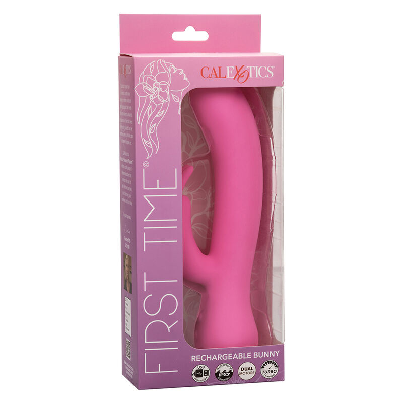 CALEXOTICS - FIRST TIME VIBRATEUR LAPIN RECHARGEABLE ROSE – Image 10