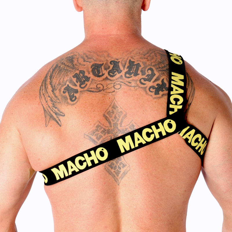 MACHO - HARNAIS ROMAIN JAUNE S/M – Image 4