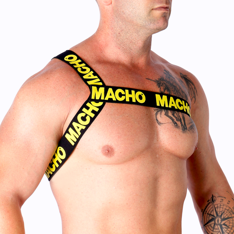 MACHO - HARNAIS ROMAIN JAUNE S/M – Image 2